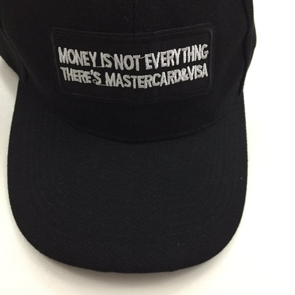 NWOT Men/Women Unisex MONEY ISN'T EVERYTHING Patch Funny Humor Baseball Cap - Picture 3 of 6